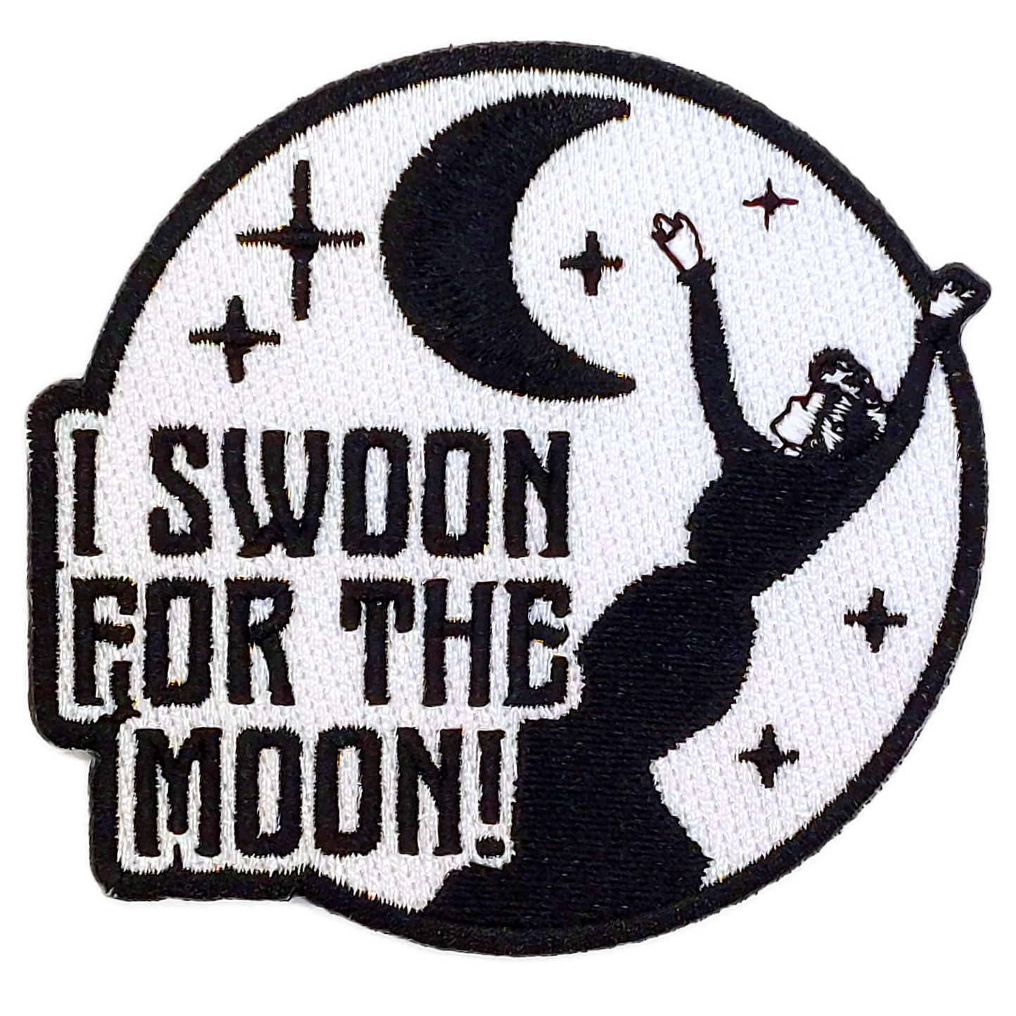 "I Swoon for the Moon" Embroidered Patch