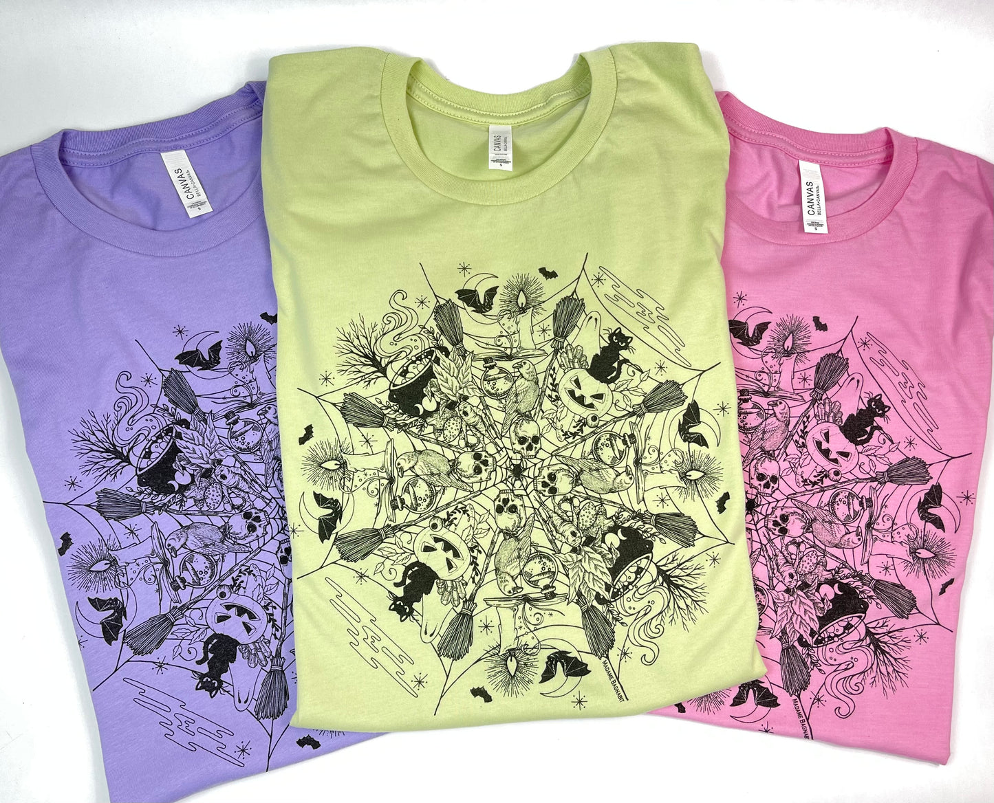 Pastel Spooky Mandala unisex tshirt