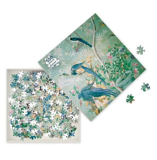 Audubon: A Pair Of Magpie Jays 500 Piece Puzzle