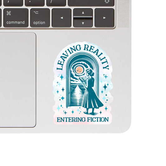 Leaving Reality Entering Fiction Vinyl Sticker