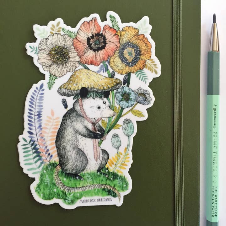 Folk art stickers - by Marika Paz