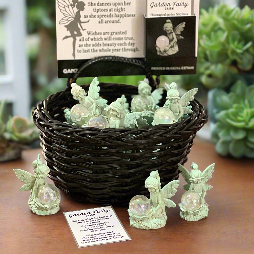 mini garden fairy statue
