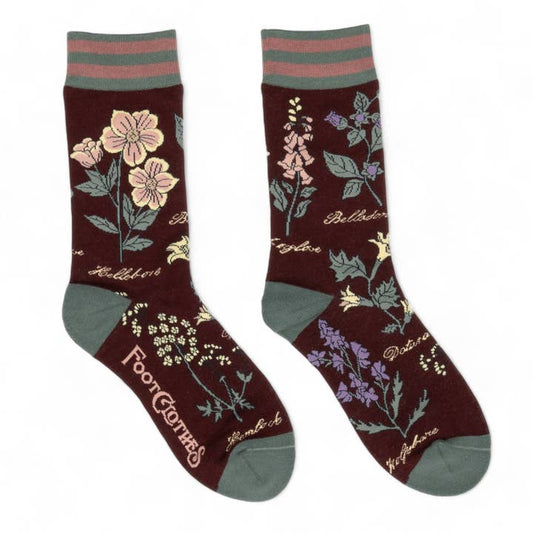 Baneful Botany crew socks
