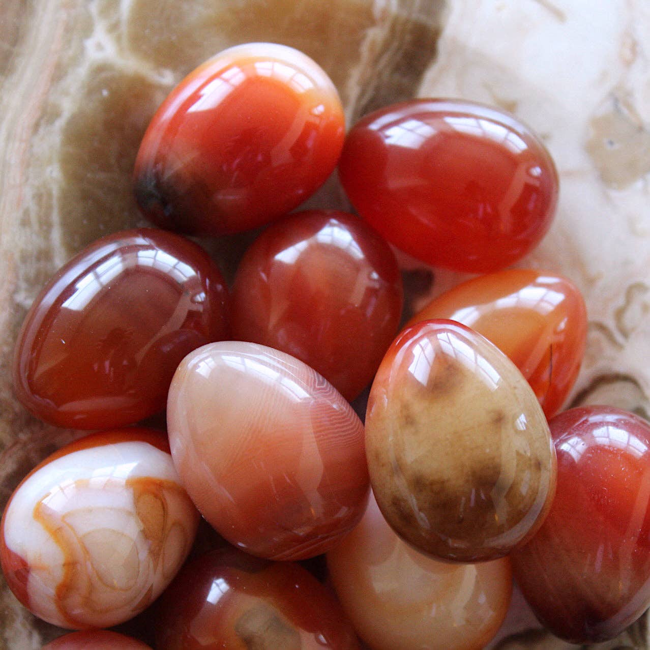 Carnelian Mini Egg crystal stone
