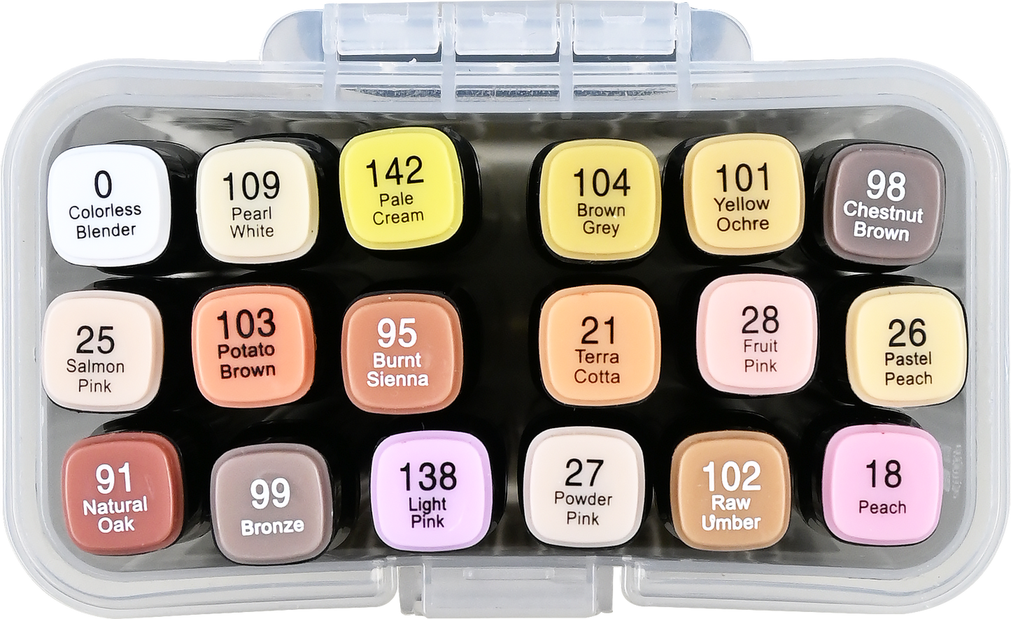 Studio Series Dual-Tip Skin Tone Alcohol Markers (Set of 18 colors)