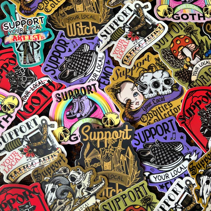 Support your Local.... stickers - Holli Rose Art