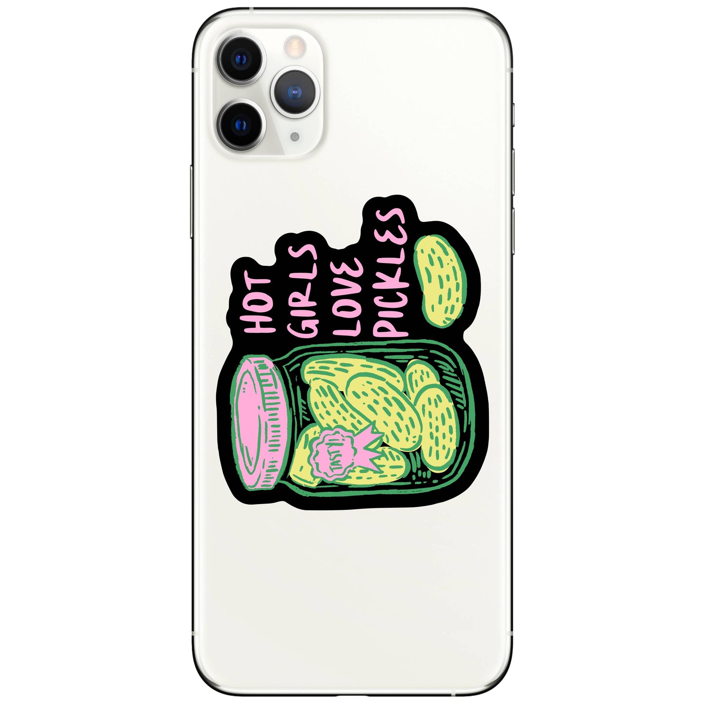 Hot Girls Love Pickles Vinyl Sticker