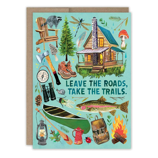 Leave The Roads Birthday Card - Katie Daisy