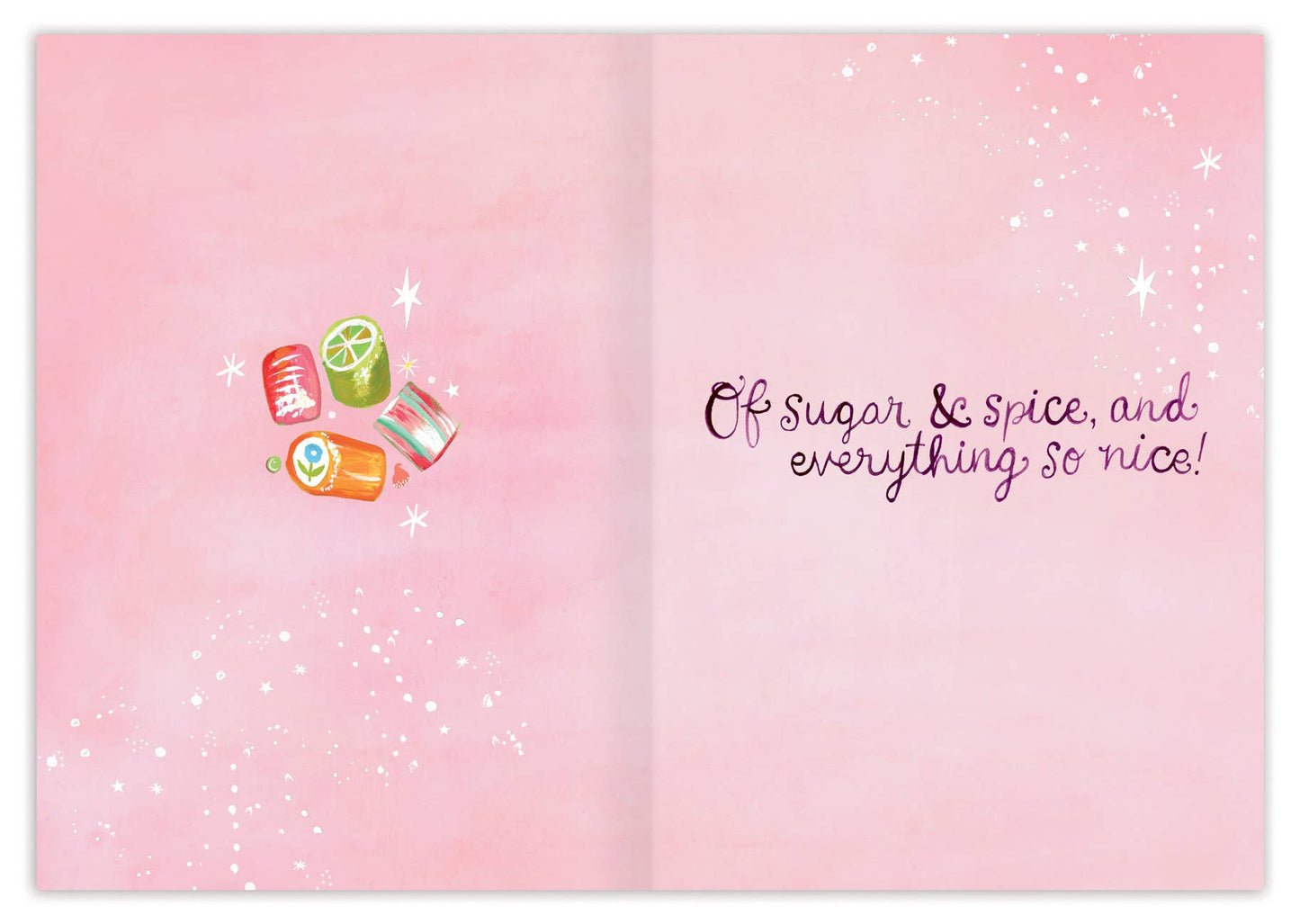 Ribbon Candy Holiday Card - Katie Daisy