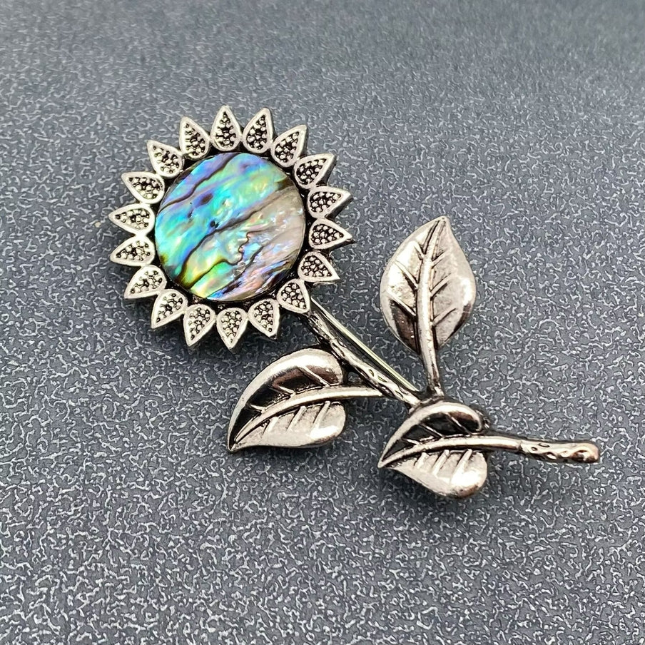 Abalone inlay brooch pins