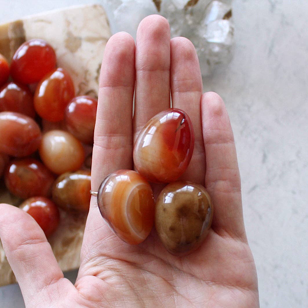 Carnelian Mini Egg crystal stone