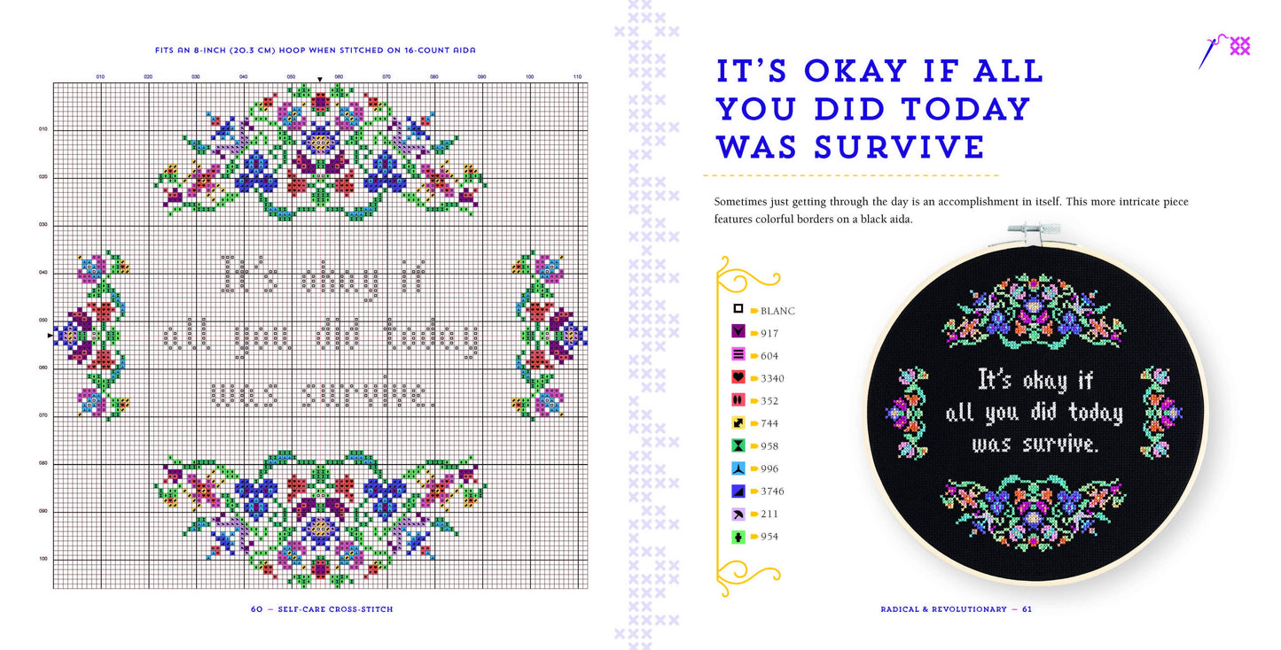 Self-Care Cross-Stitch: 40 Uplifting Patterns