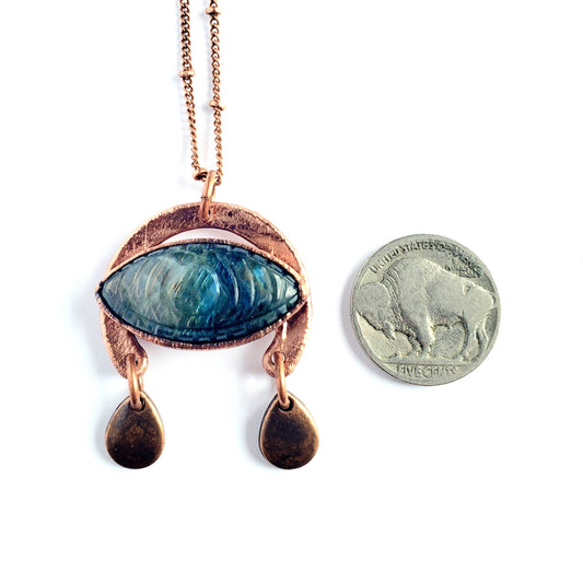 Labradorite Weeping Eye Necklace