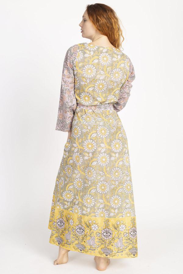 Floral & Eye maxi dress