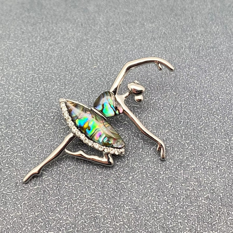 Abalone inlay brooch pins