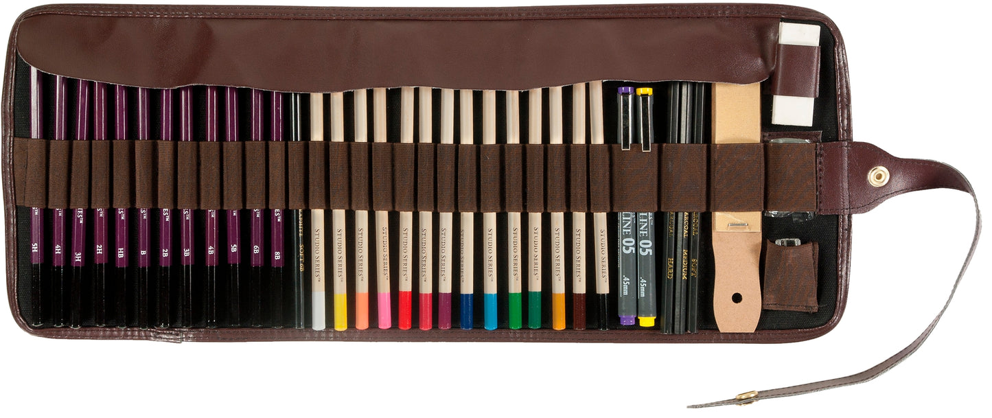 Roll-up canvas pencil wrap