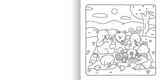 Fuzzy Friends - super cute coloring book