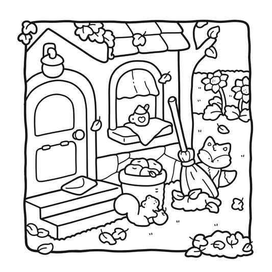Cozy Season - cute & comfy coloring book by CocoWyo