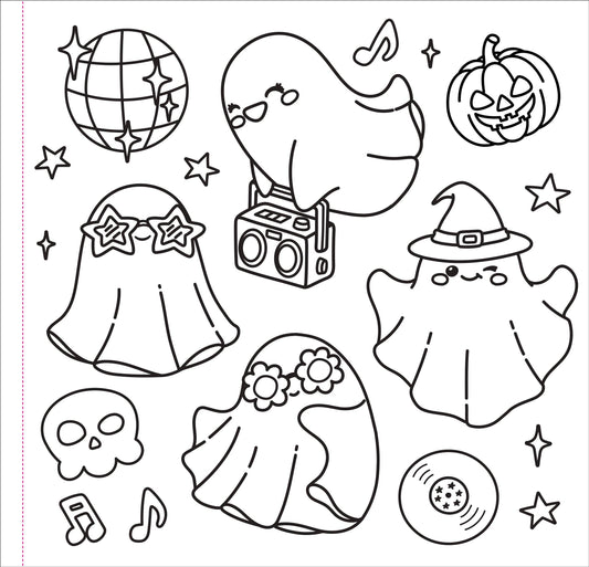 Color Me Spooky Halloween Adult Coloring Book