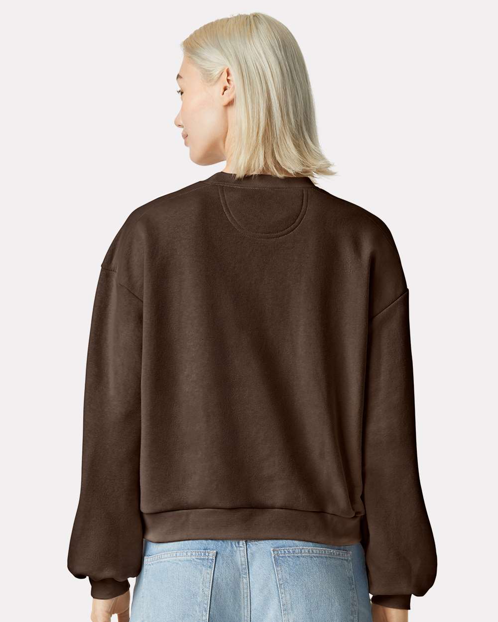 Don't Wormy, Be Happy MB embroidered women's crewneck sweatshirt