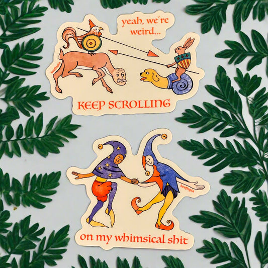 Funny Medieval vinyl stickers