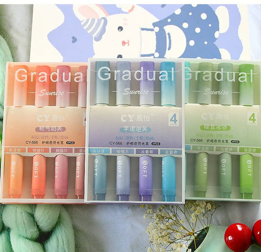 Gradient Highlighter set 4-pack