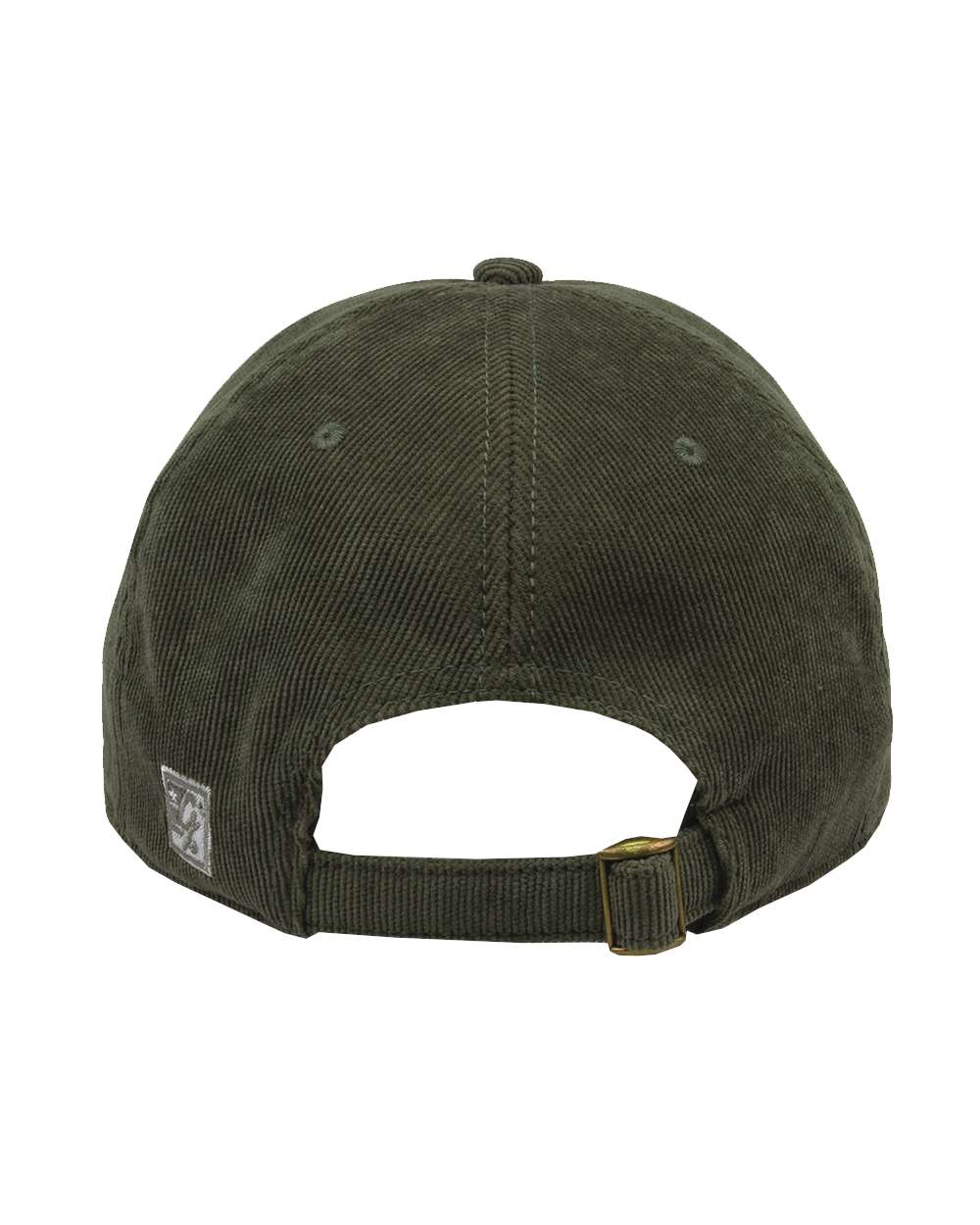 Worm hat - embroidered green corduroy baseball cap