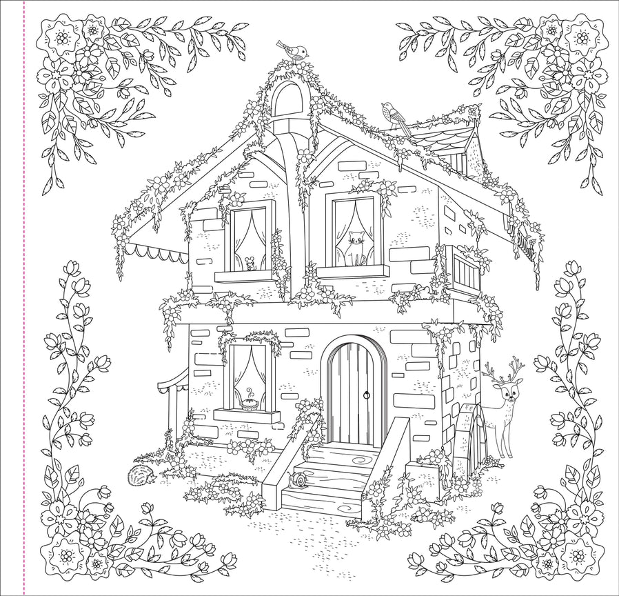 Cottagecore coloring book