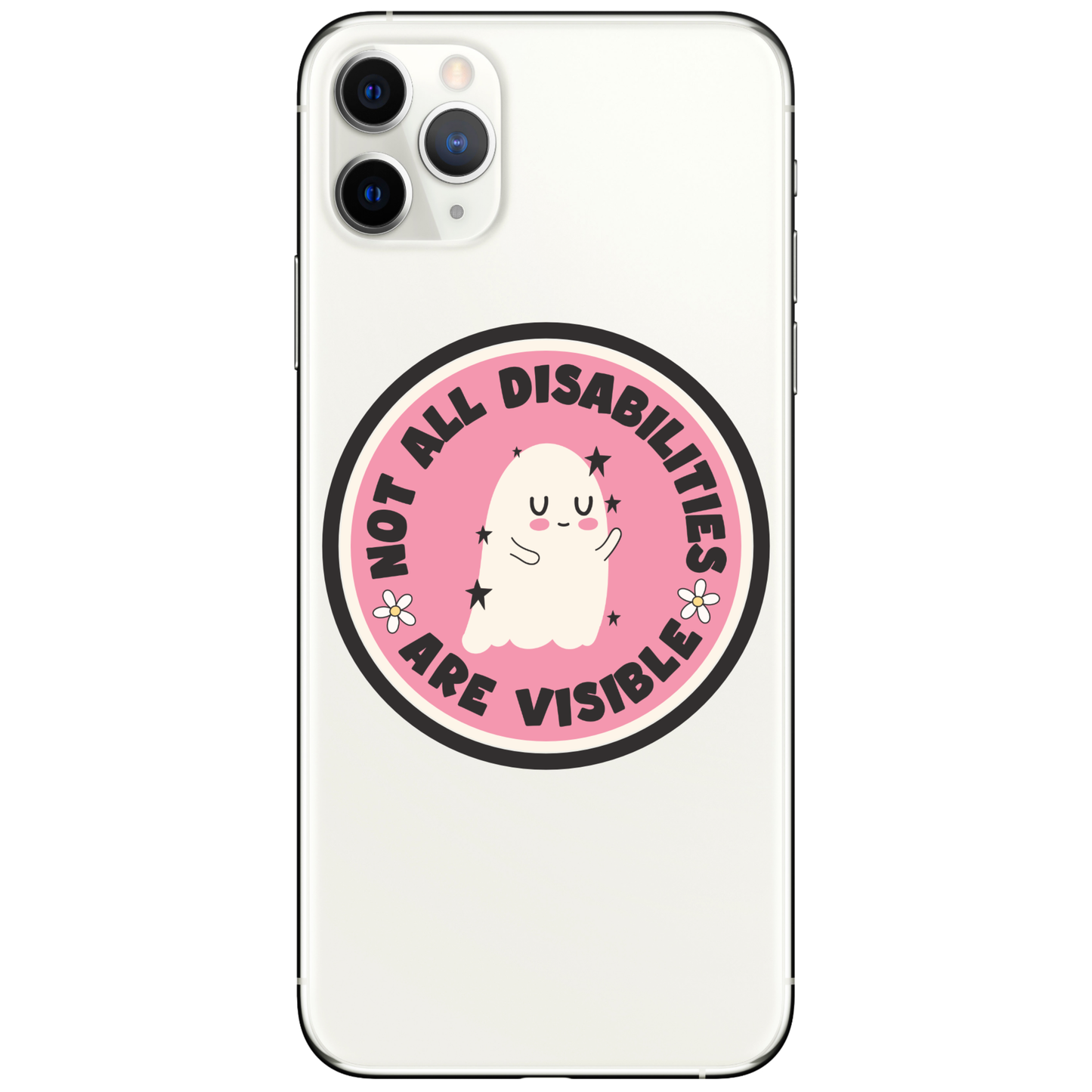 Invisible Disabilities Ghost Vinyl Sticker