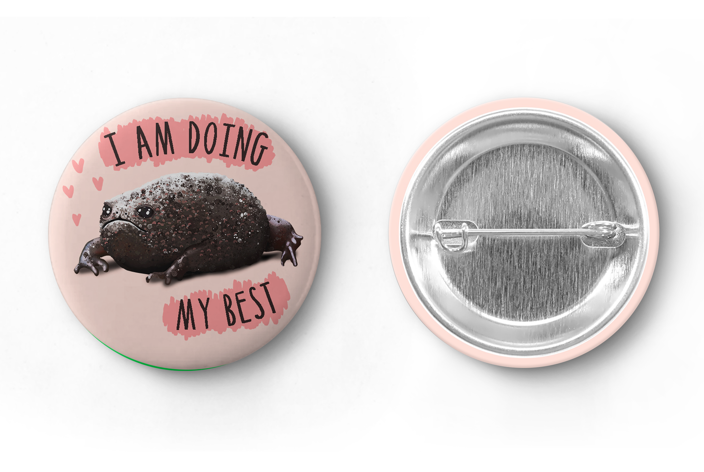Doing My Best Frog Pin