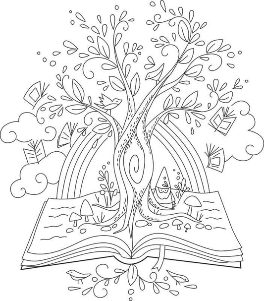 Book Lover's Embroidery by Aimee Ray