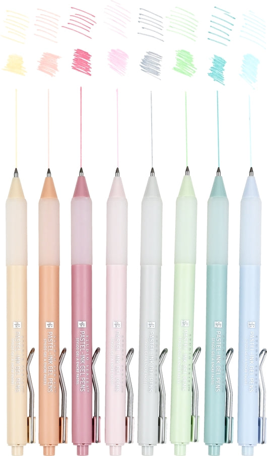 Pastel gel pens