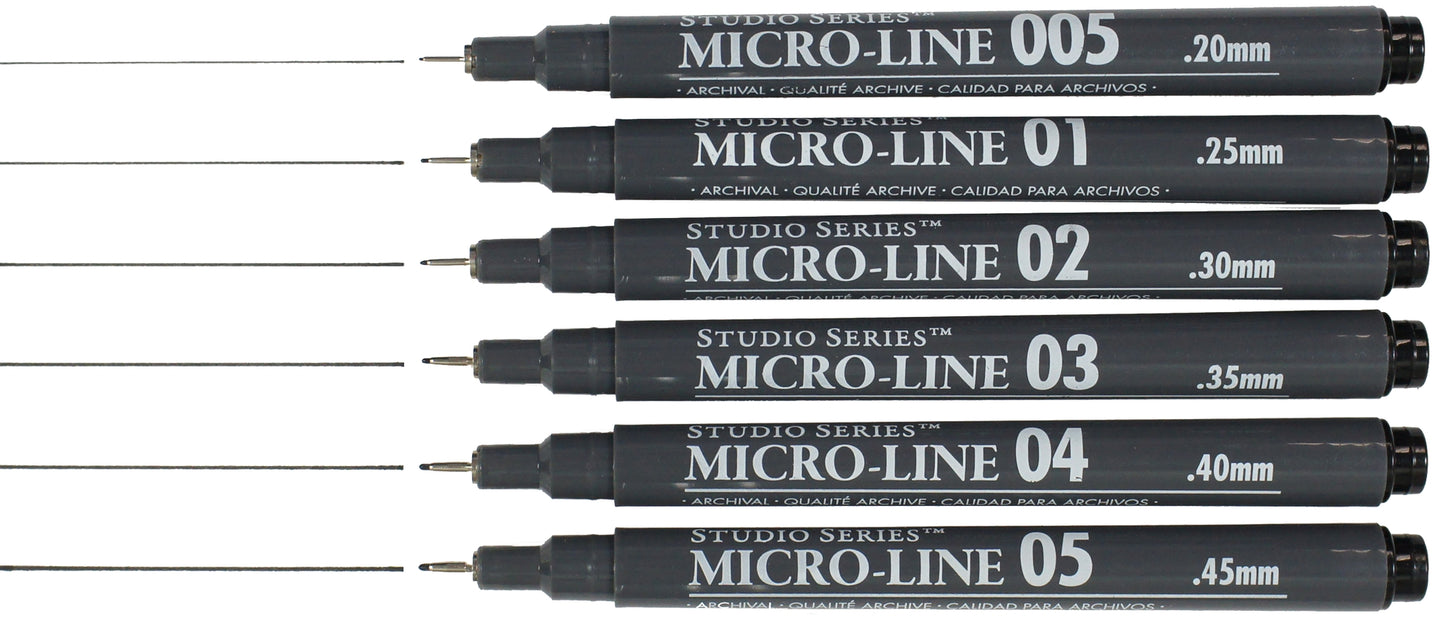 Micro-Line Pen Set (Set of 6)