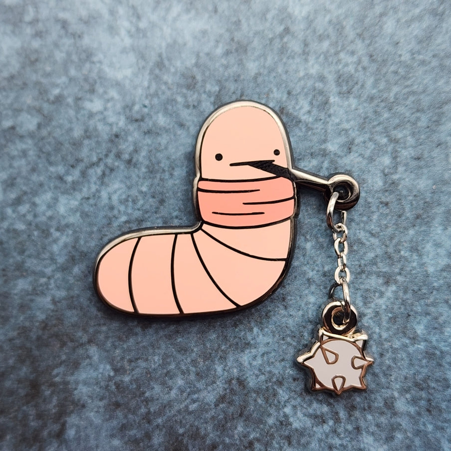 Dangly Worm pins
