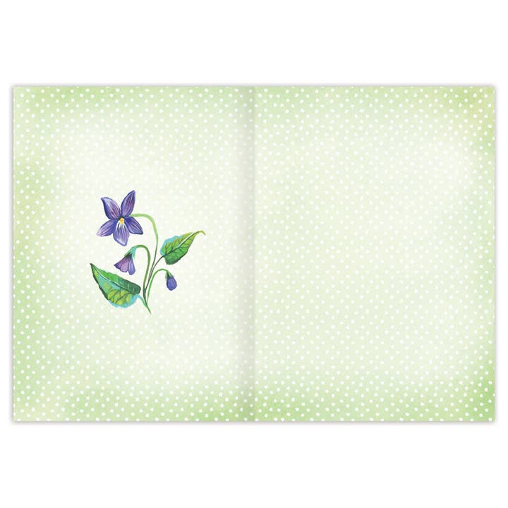 Lavender Moonflowers thank you card - Katie Daisy