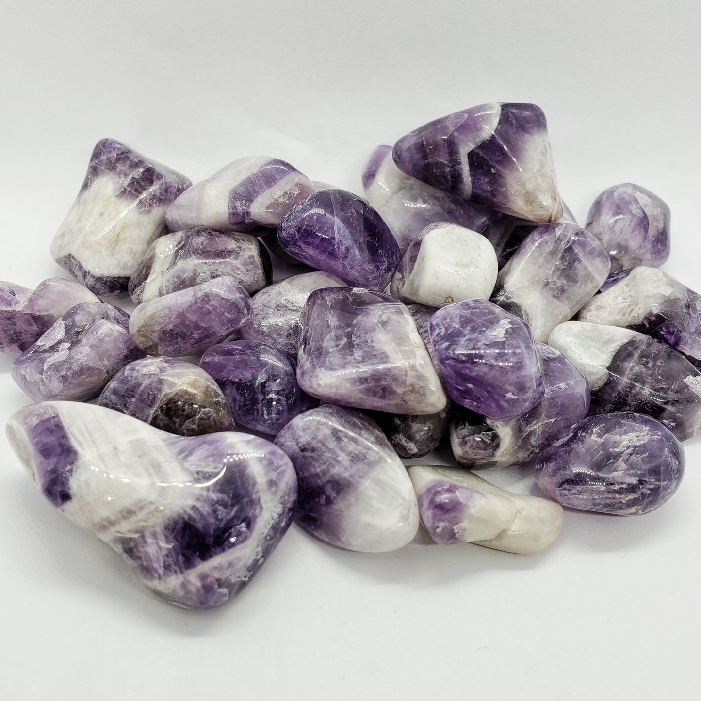 Chevron Amethyst tumb.