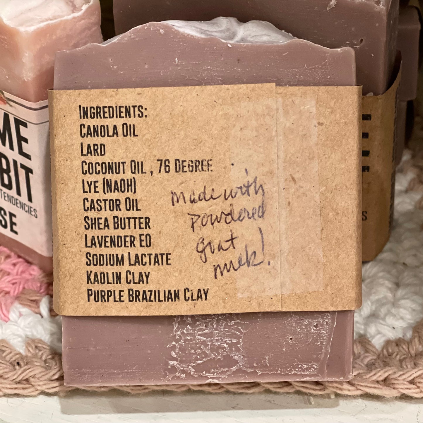 Lavender Goat Milk soap bar