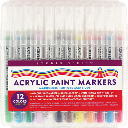 Studio Series Acrylic Paint Markers (Set of 12)