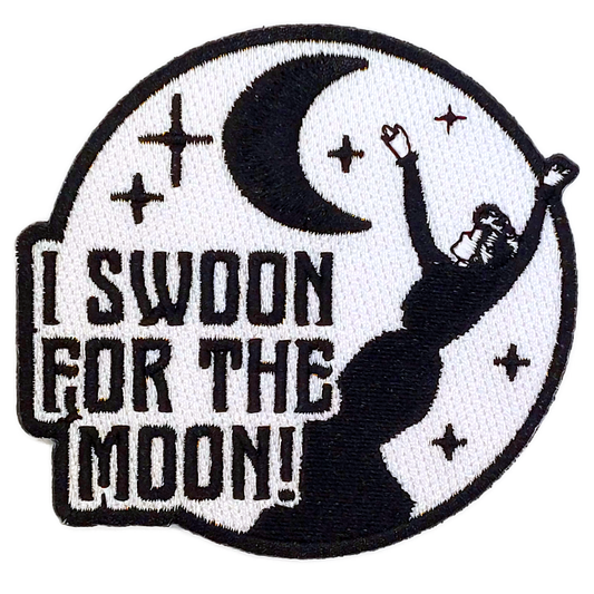 "I Swoon for the Moon" Embroidered Patch