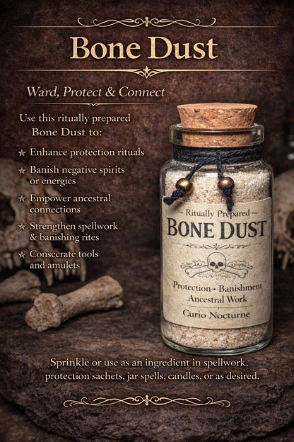 Ritually Prepared Ethically Sourced Bone Dust