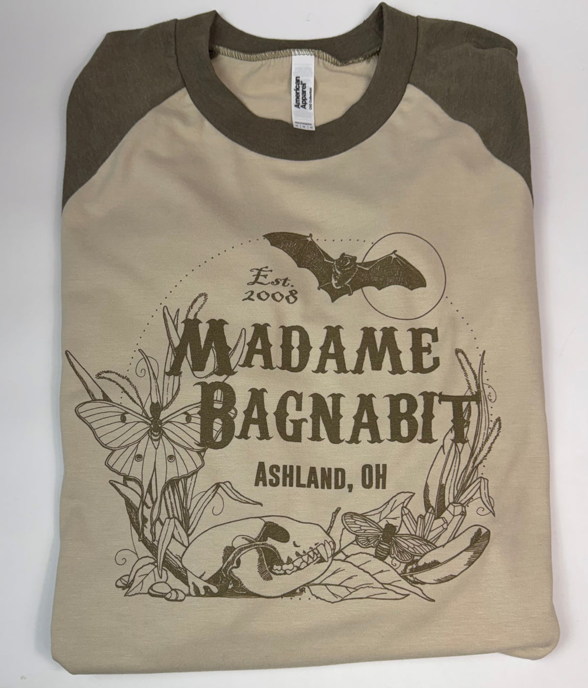 MB Curiosities unisex raglan shirt