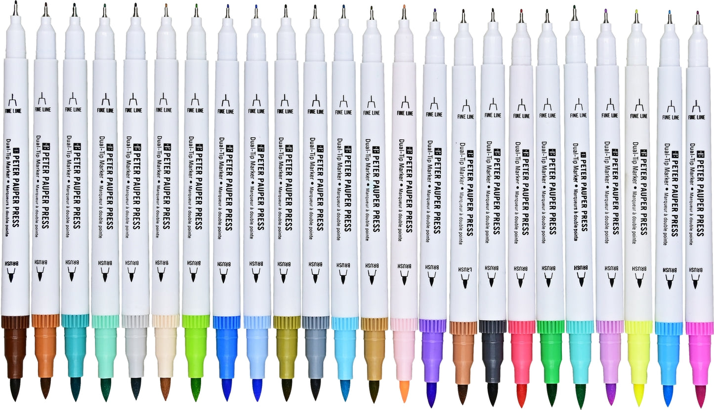 Dual-Tip Pastel markers 24 pack