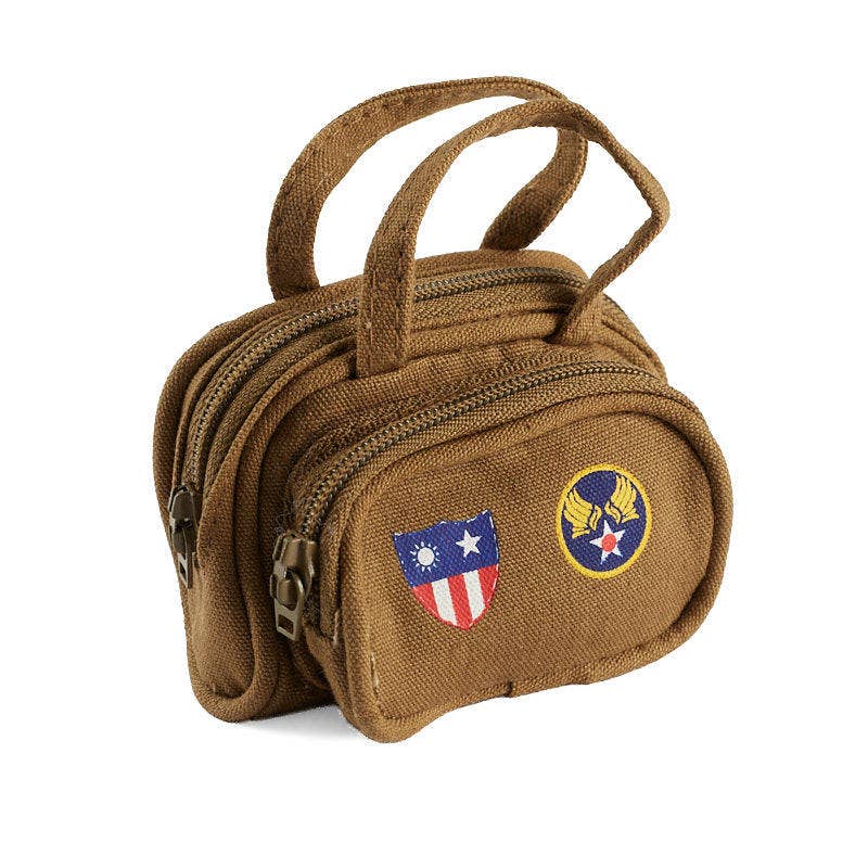 1:6 WWII Style Mini Military Soldier's Zipper Duffle Bag
