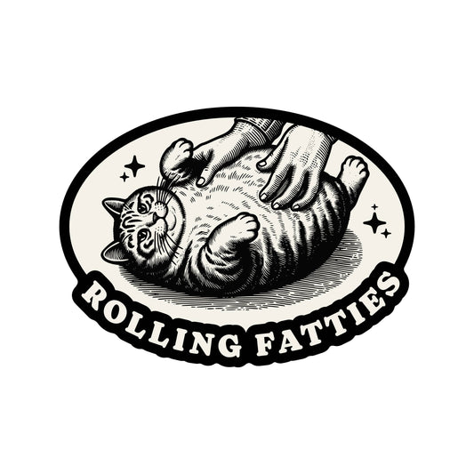 Fat Cat Rolling Fatties Vinyl Sticker