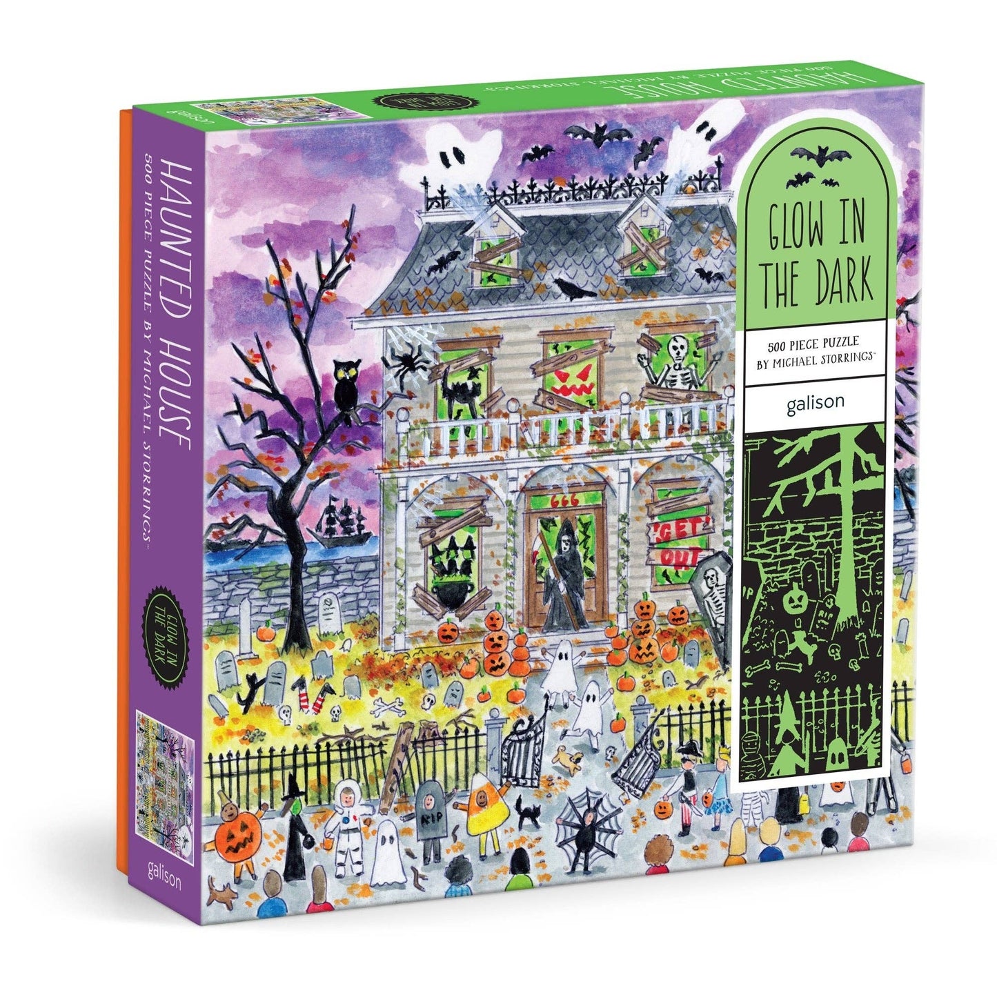 Haunted House 500 Piece Glow in the Dark Puzzle