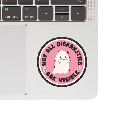Invisible Disabilities Ghost Vinyl Sticker