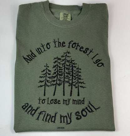 And Into the Forest unisex tshirt - Comfort Colors