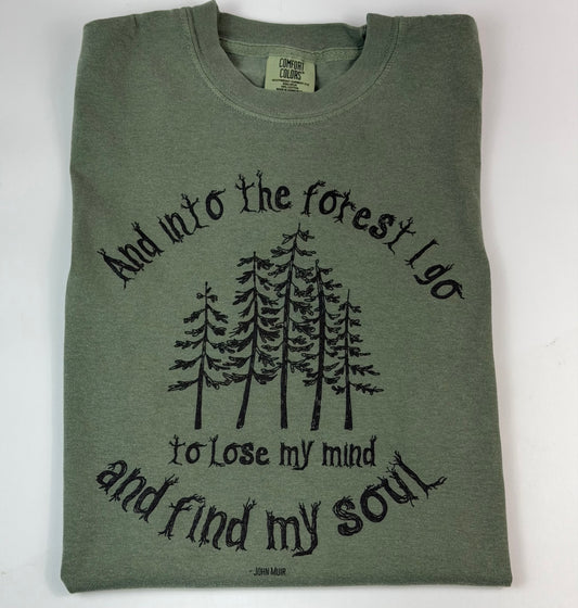 And Into the Forest unisex tshirt - Comfort Colors