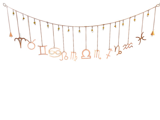 Zodiac metal garland