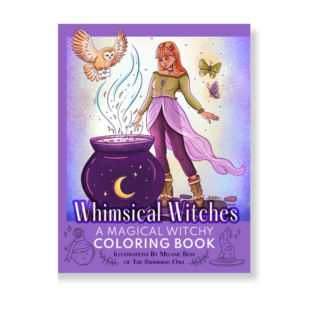 Whimsical Witches Coloring Book